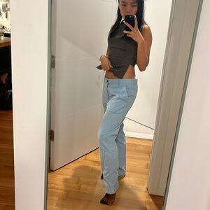 Dries van noten light blue chinos